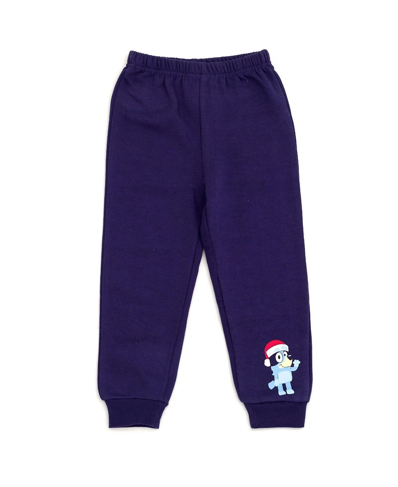 Bluey Little Boys Fleece Sweatshirt and Jogger Pants Outfit Set