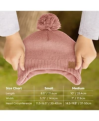 KeaBabies Muff Baby Beanie, Hat for Boys, Girls, Winter Hats Kids, Newborn, Infant, Toddler 0-36 months