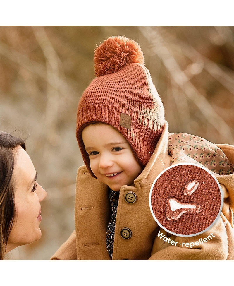 KeaBabies Muff Baby Beanie, Hat for Boys, Girls, Winter Hats Kids, Newborn, Infant, Toddler 0-36 months