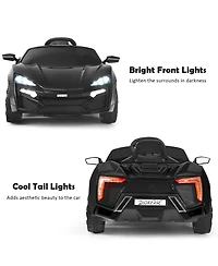 12V Kids Ride On Car 2.4G Rc Electric Vehicle w/ Lights MP3 Openable Doors