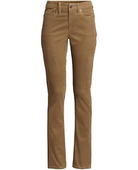 Lands' End Women's Mid Rise Straight Leg Corduroy Pants