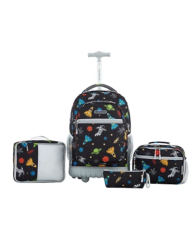 Travelers Club Kids Rolling Backpack Luggage Set