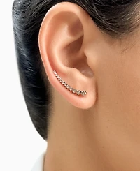 Le Vian Chocolate Ombre Diamond Ear Climbers (7/8 ct. t.w.) 14k Rose Gold