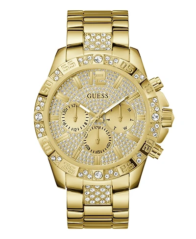 Guess Men's Multi- Function Gold Tone Stainless Steel Watch 48mm