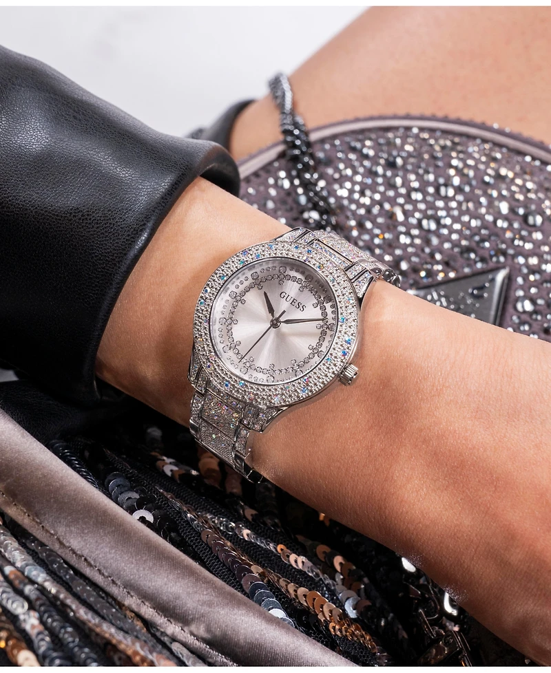 Guess Women's Analog Silver Tone Steel Watch 36mm