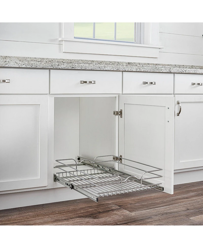 Rev-a-Shelf Kitchen Cabinet Pullout Shelf Organizer, 18 x 22 In, 5WB1-1822CR-1