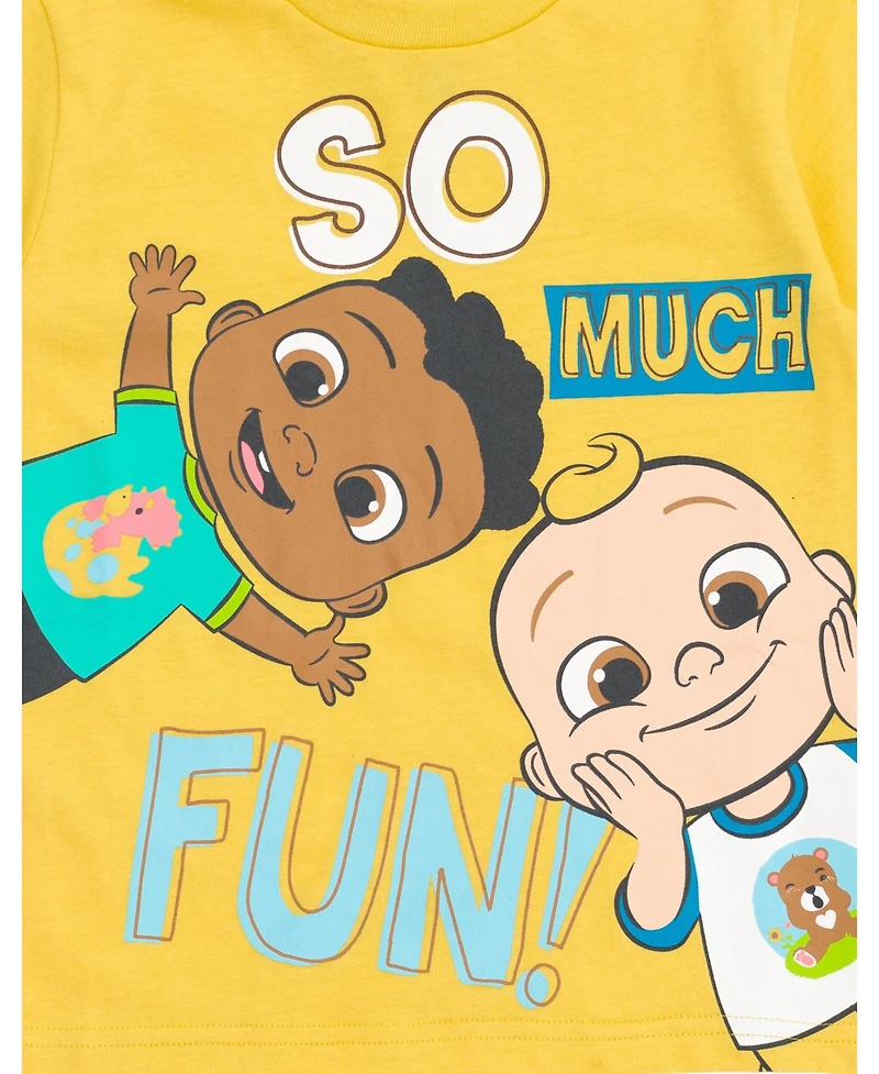 CoComelon Toddler Boys Jj Cody T-Shirt and Mesh Shorts Outfit Set to