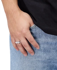Grown With Love Men's Lab Diamond Channel Band (1 ct. t.w.) Set 10k White Gold