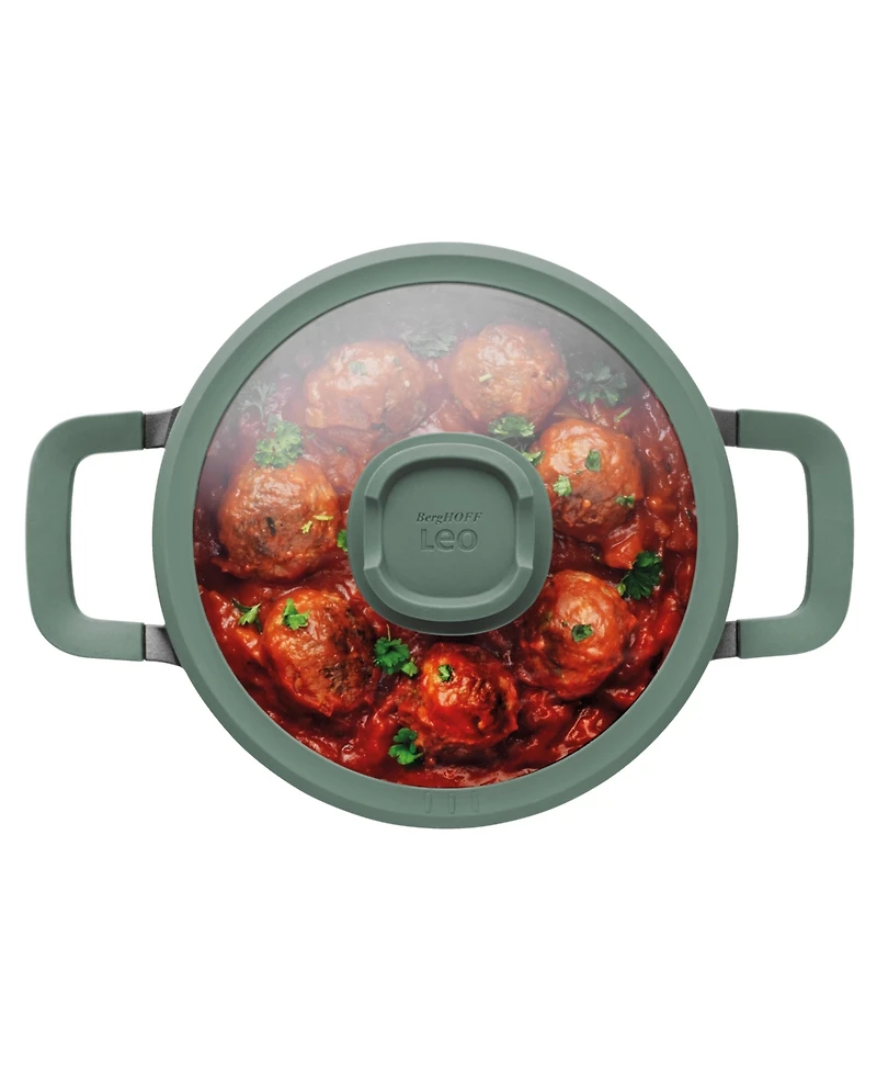BergHOFF Forest Nonstick Cast Aluminum Stockpot 8", 2.9qt. With Glass Lid