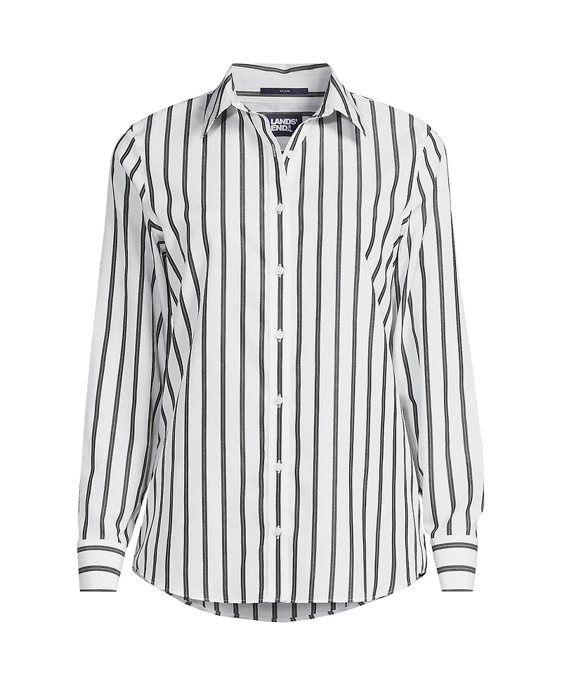 Lands' End Women's No Iron Button Front Shirt