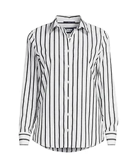Lands' End Women's No Iron Button Front Shirt