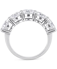 Moissanite Five Stone Anniversary Band (4 ct. t.w.) 10k White Gold