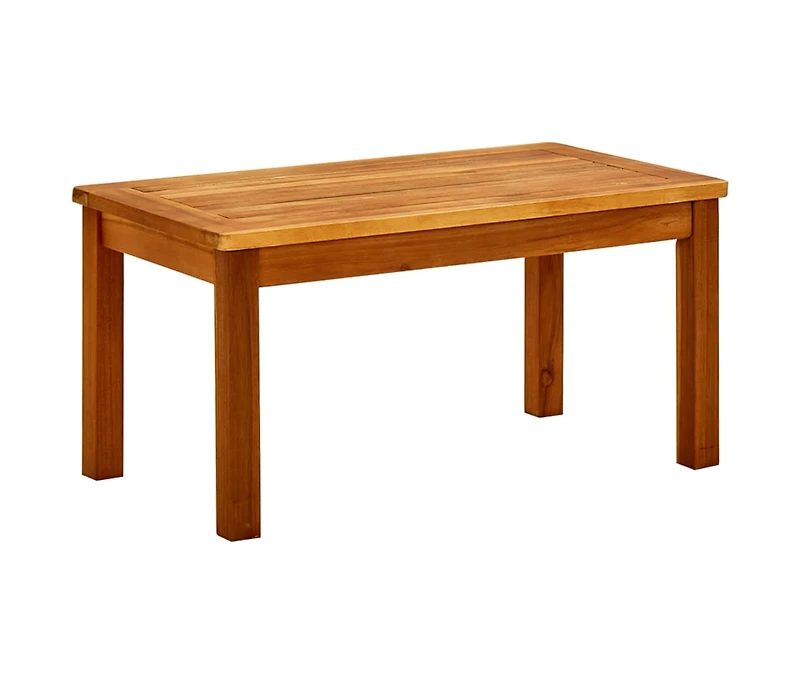vidaXL Patio Coffee Table 27.6"x15.7"x14.2" Solid Acacia Wood
