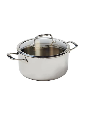 T-Fal Pro Tri-Ply Stainless Steel, 6 Quart Dutch Oven with Lid