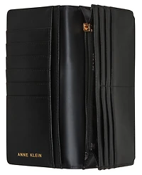 Anne Klein 2 Piece Gift Set with Sculpted Buckle Wallet and Removeable Card Organizer