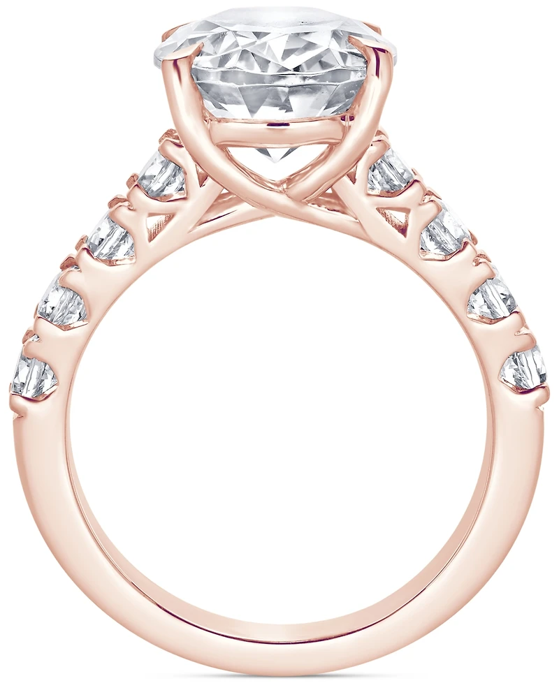 Certified Lab Grown Diamond Oval Engagement Ring (5 ct. t.w.) 14k Gold