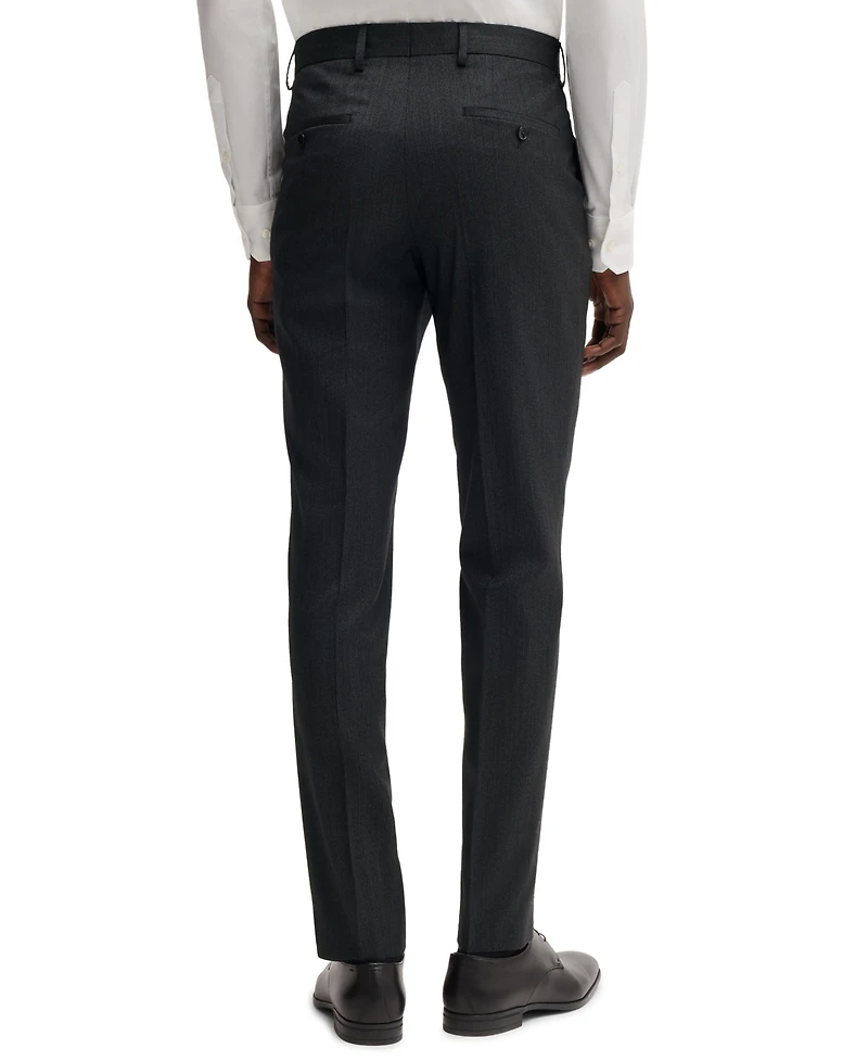 Boss by Hugo Boss Men's Micro-Patterned Slim-Fit Suit