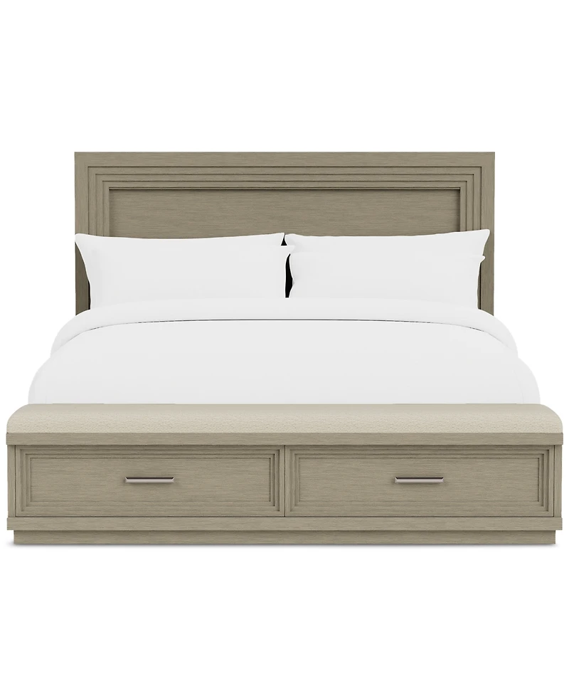 Cascade 3-Pc. Bedroom Set (King Storage Bed, Chest & Nightstand)
