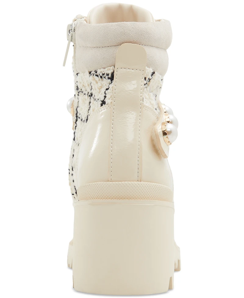 Aldo Women's Mariette Lace-Up Buckle Ankle Booties