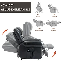 Mondawe Power Lift Recliner Chair Heat Massage