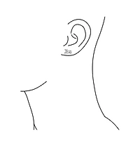 Bling Jewelry Cute Sweet Animal Pet Sitting Laying Kitten Kitty Curious Cat Stud Earrings Polished Shinny .925 Sterling Silver