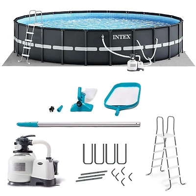 Intex Ultra Xtr 18' x 52" Above Ground Pool with Pump, Vacuum, & Maintenance Kit