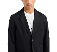 A|X Armani Exchange Men's Solid Notch Lapel Stretch Blazer