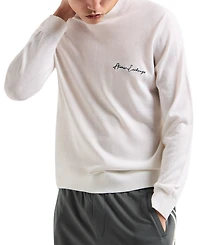A|X Armani Exchange Men's Wool Mix Signature Logo Sweater