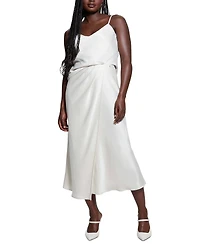 Guess Women's Anastasia Satin Midi Skirt