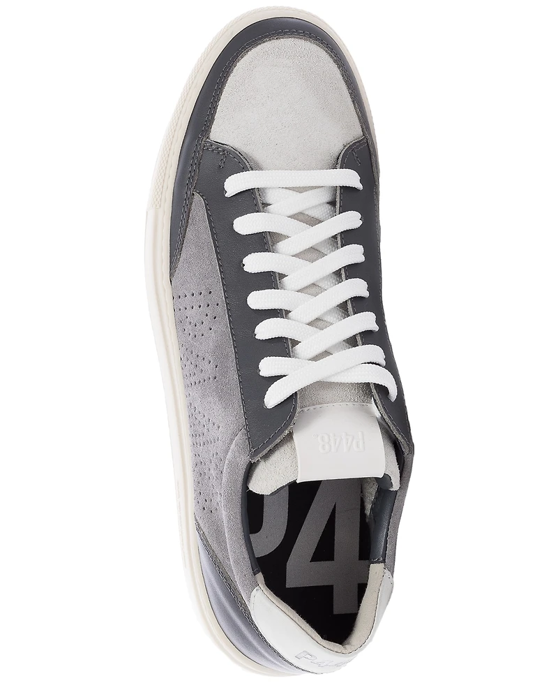 P448 Men's Soho Perforated Logo Low-Top Sneakers