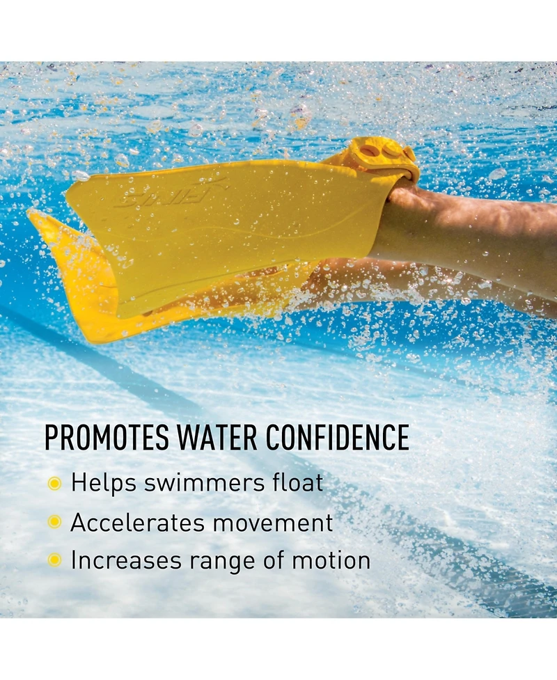 Finis Girls Fishtail 2 Fins, Yellow, Us Junior 6-11