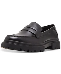 Steve Madden Men's Akkron Leather Lug-Sole Penny Loafers