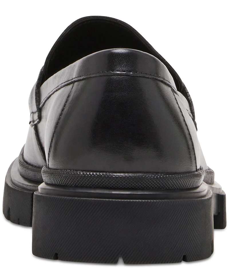 Steve Madden Men's Akkron Leather Lug-Sole Penny Loafers