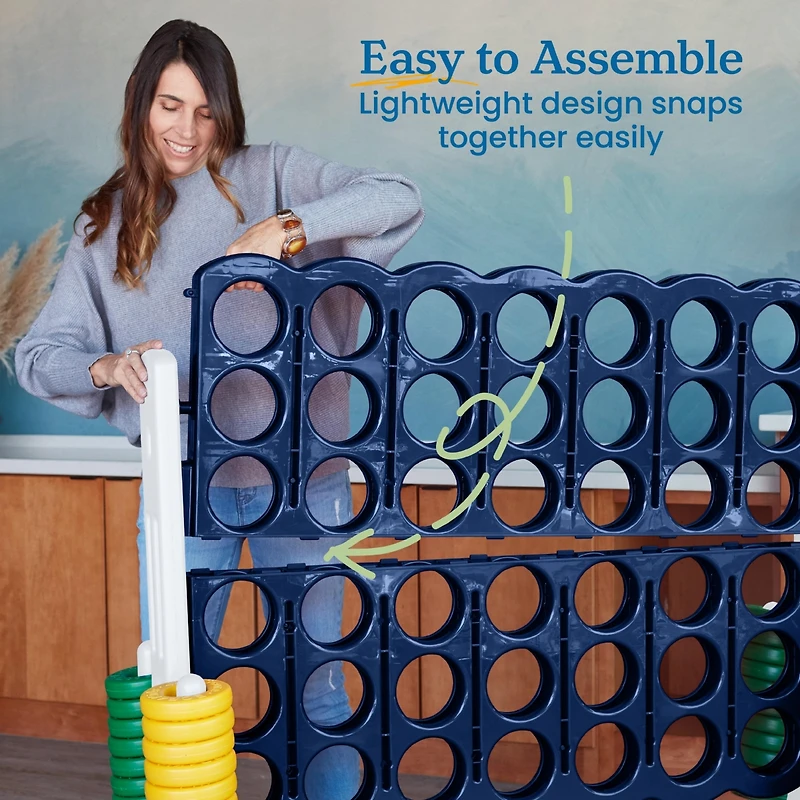 ECR4Kids Jumbo 4-To-Score, Red/White/Blue