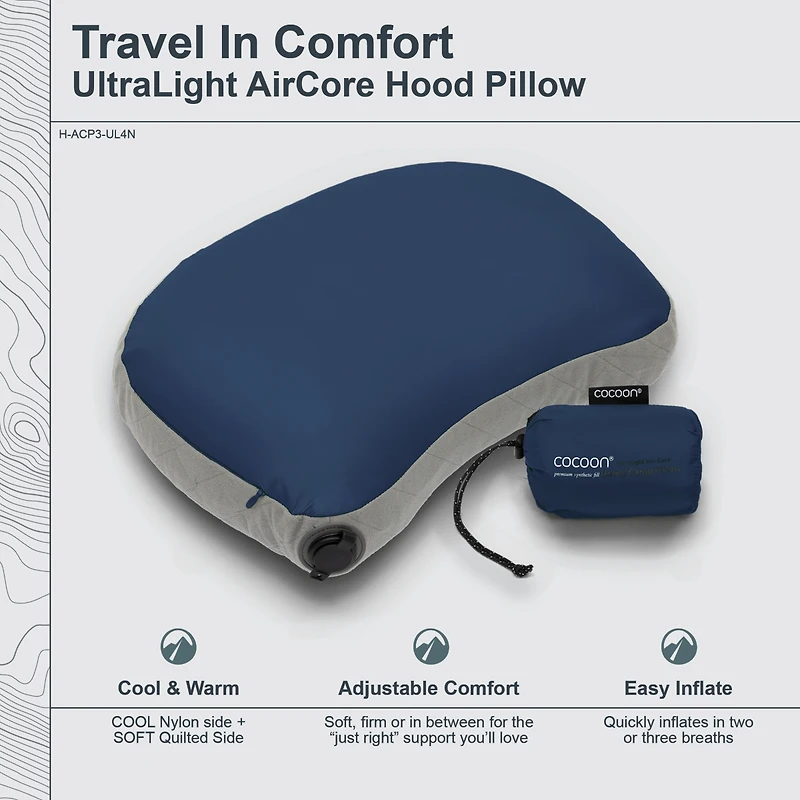 Cocoon - Premium UltraLight AirCore Hood Pillow