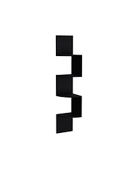Roy Corner Floating Shelf, Modern 4-Tier Display