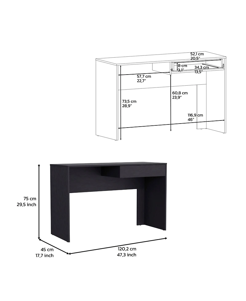 Depot E-shop Acanto 1 Drawer Writing Computer Desk