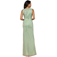 Lara Women's Asymmetrical, Beaded Gown