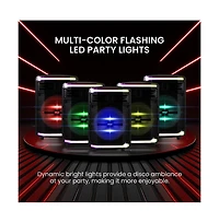 Pyle 10” Bluetooth Pa Speaker System With Rechargeable Battery, Party Lights & Fm Radio, 600 Watt