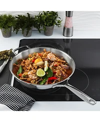 BergHOFF DiNA Helix 2pc Recycled 18/10 Stainless Steel Stir Fry Cookware Set