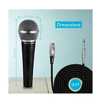 Pyle Professional Dynamic Microphone, Unidirectional Handheld Mic with On/Off Switch