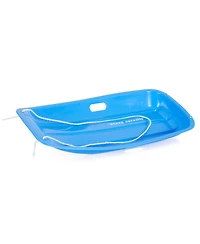 Slippery Racer Downhill Sprinter Kids Plastic Toboggan Snow Sled, Blue (3 Pack)