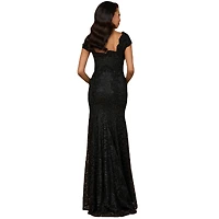 Lara Women's Fitted Lace Mermaid Gown