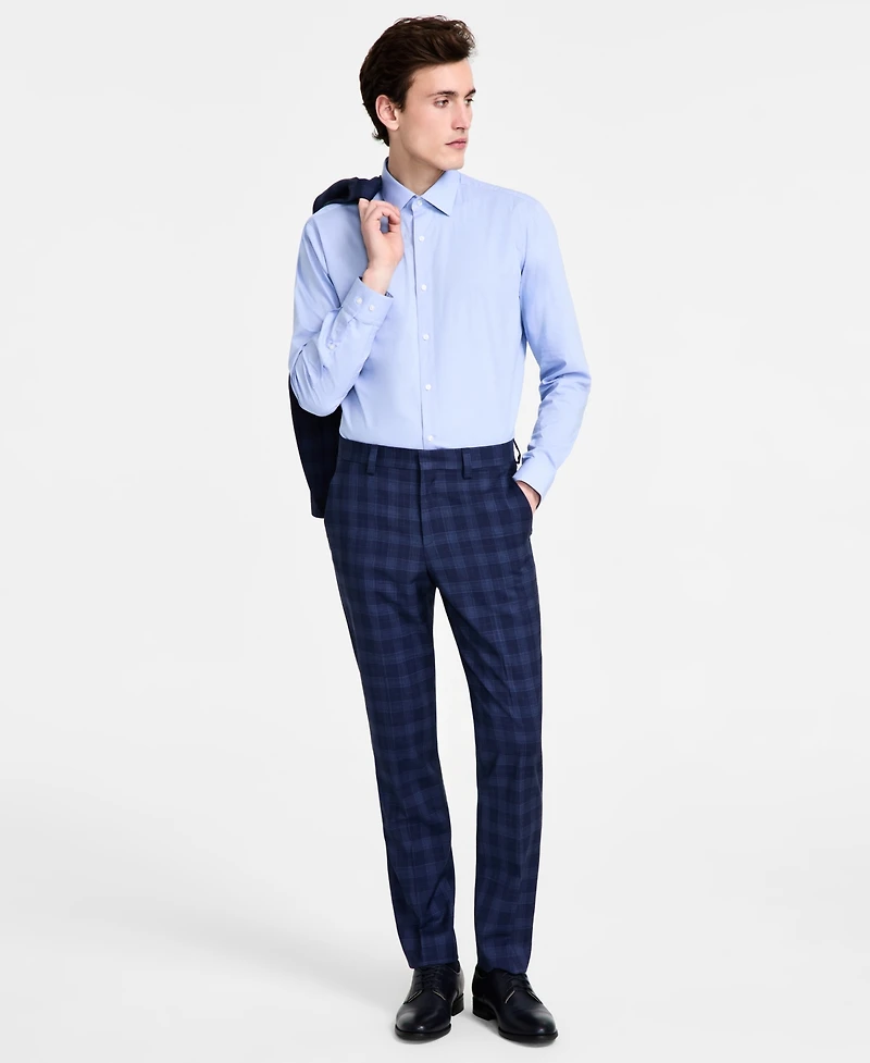 Hugo by Boss Men's Modern-Fit Plaid Suit Pants