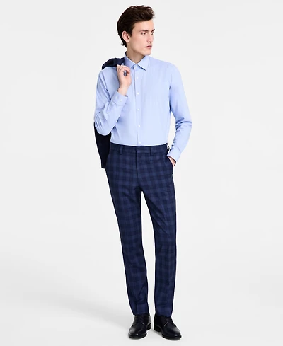 Hugo by Boss Men's Modern-Fit Plaid Suit Pants
