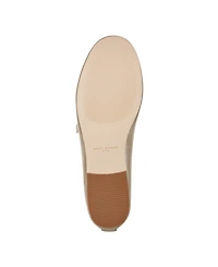 Marc Fisher Ltd Women's Evie Double Buckle T-Strap Flats