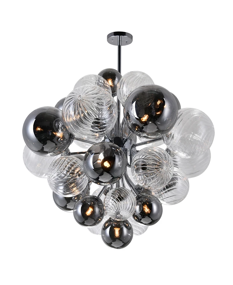 Cwi Lighting 24" Metal Pallocino 15 Light Chandelier