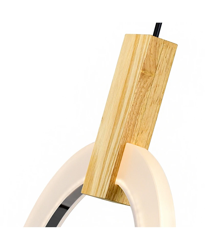 Cwi Lighting 12" Metal Anello Led Mini Pendant