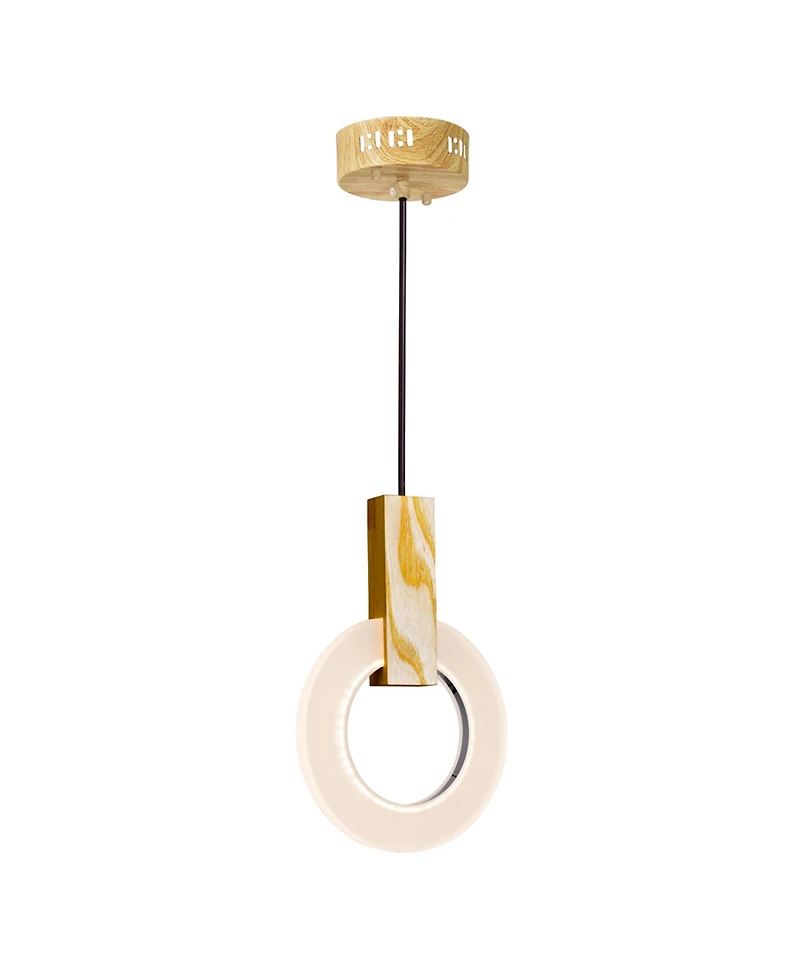 Cwi Lighting 12" Metal Anello Led Mini Pendant