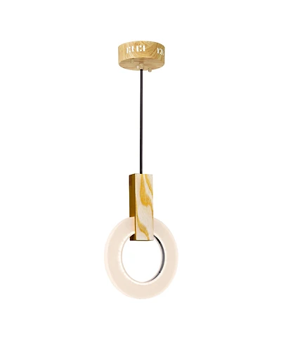 Cwi Lighting 12" Metal Anello Led Mini Pendant